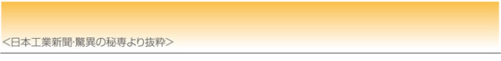 日本工業新聞・驚異の秘専より抜粋